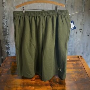 Champion Men’s Drawstring Shorts NWT Sz 1X Green Yellow
